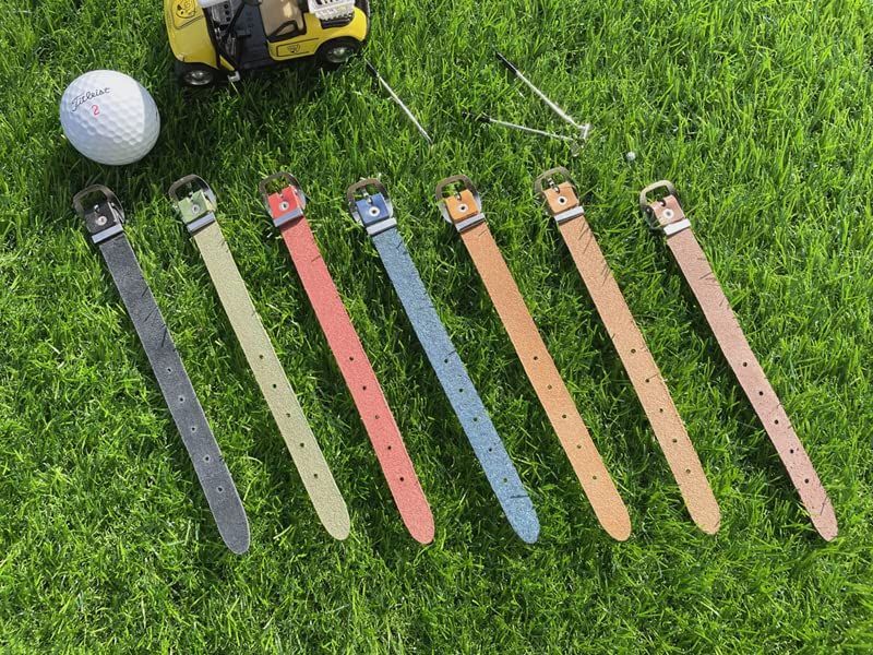  数量 Honkawa-Belt BuzzPower キャディバック ネームプレート用ベルト ゴルフ タグベルト 交換用ベルト 彫刻ネームプレート用 本革ベルト ベルト キッズファッション小物