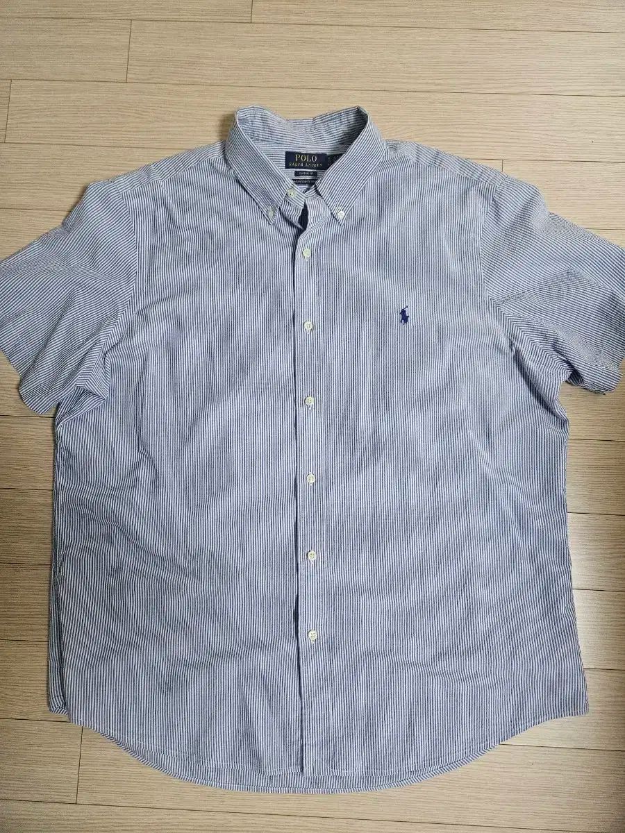 ポロ Ralph Lauren ラルフローレン ストライプ 半袖 シャツ XL