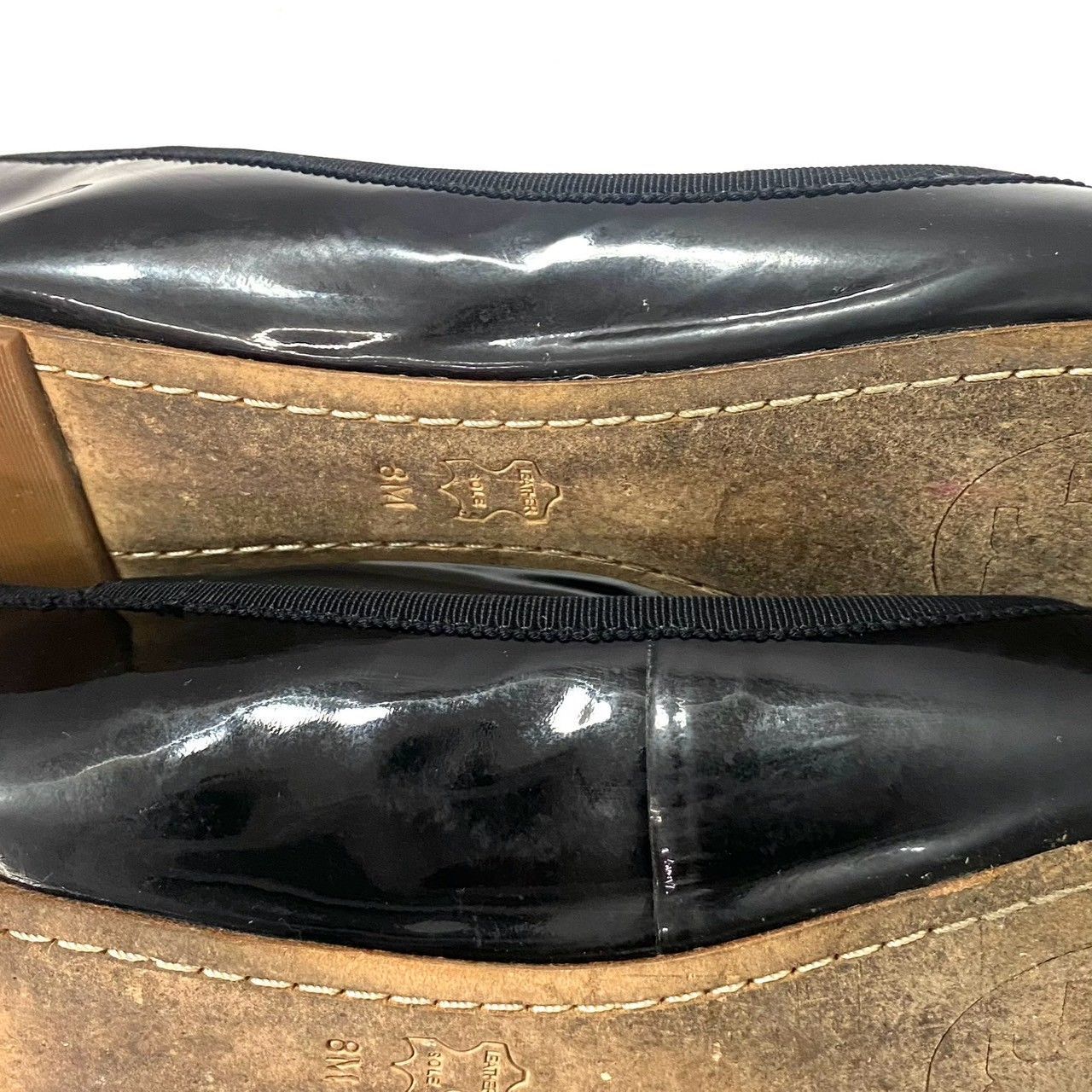 美品　トリーバーチ　バレーシューズ　サイズ8 CH【TORY BURCH】フラットシューズ サイズ 8M 約25cm エナメル
