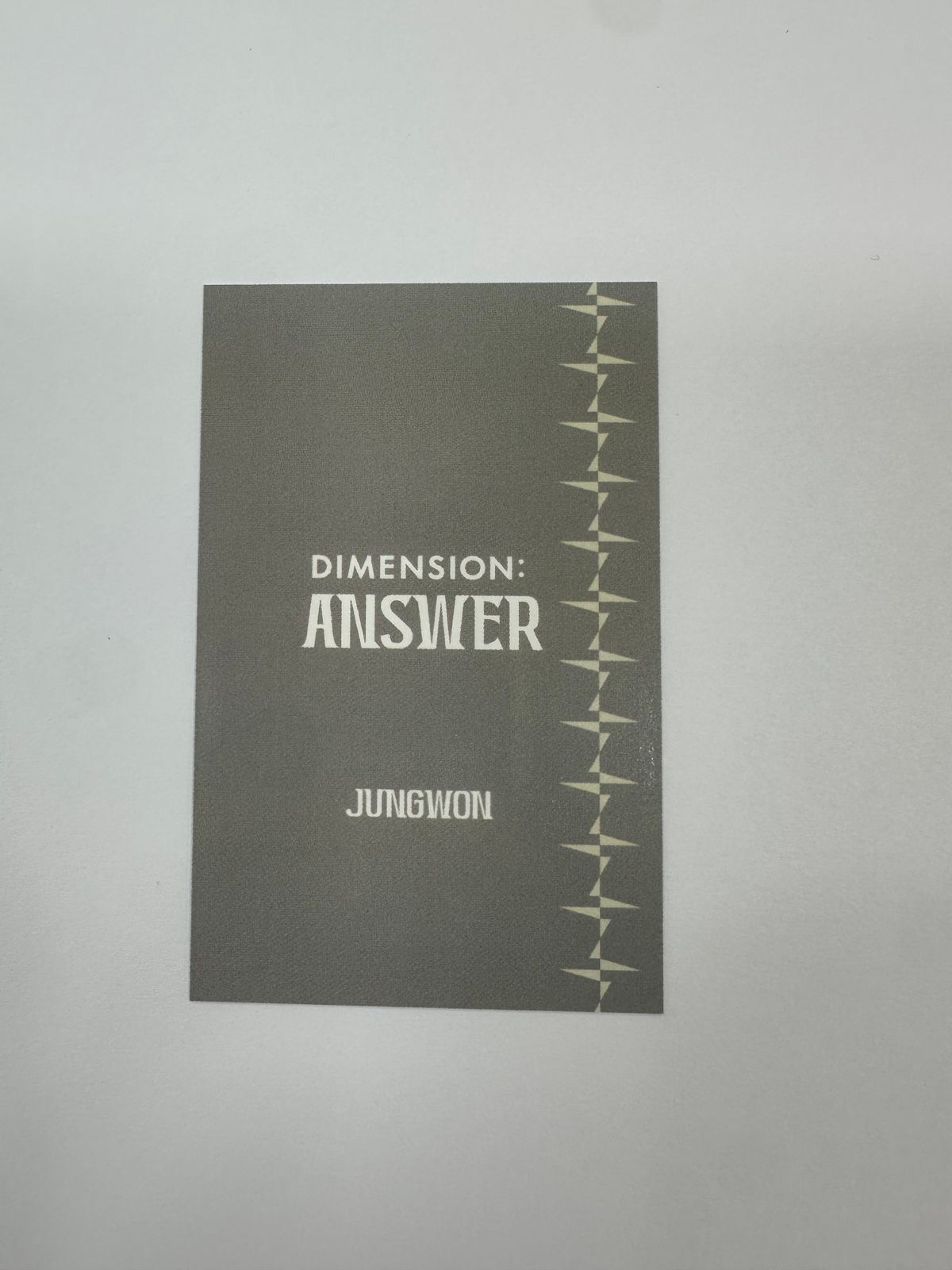 ENHYPEN ジョンウォン トレカ DIMENSION : ANSWER 公開放送