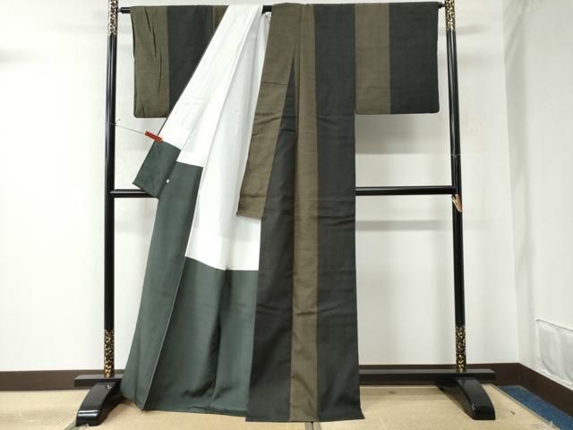 平和屋着物○結城紬 縞 正絹 逸品 CAAW8540yc - メルカリ