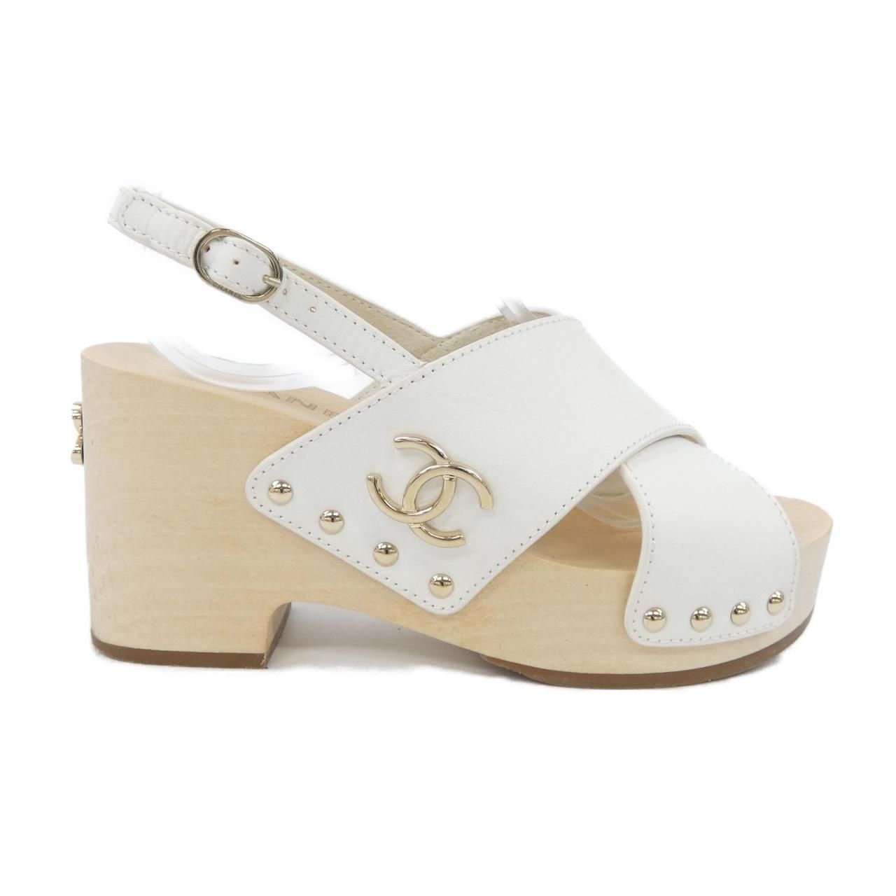 CHANEL シャネル サンダル サンダル - ラムスキン、ブラック — ファッション | CHANEL シャネル
