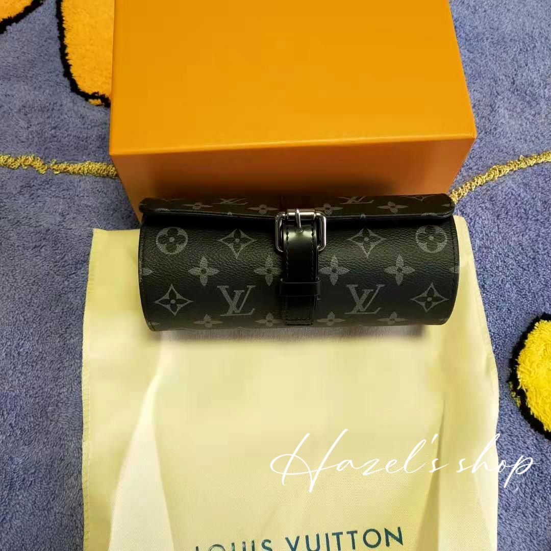 Louis Vuitton モノグラムエクリプス エテュイ 3 モントル 時計 ウォッチケース ブラック