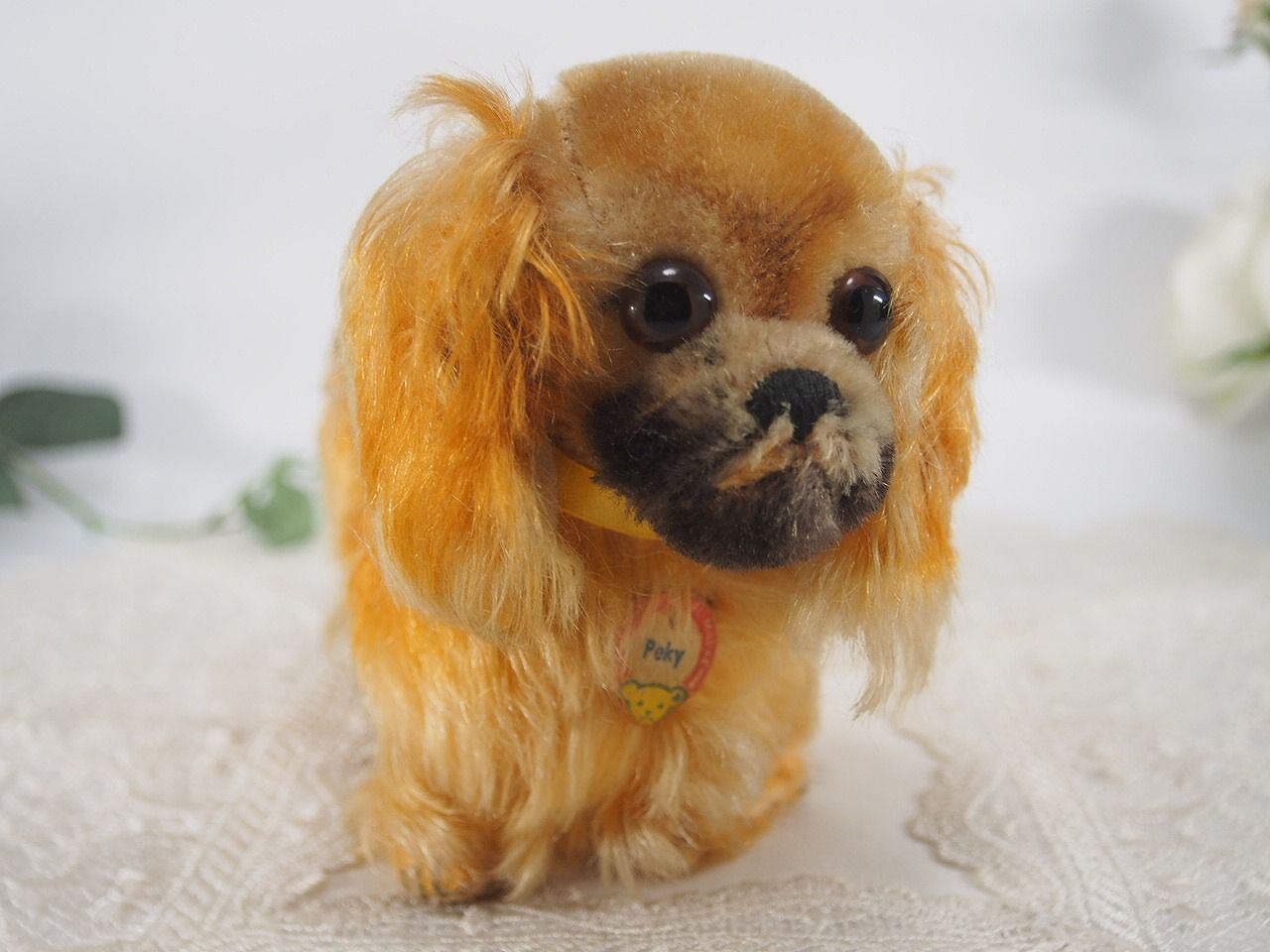 シュタイフ★Pekinese Peky 22cm★ペキニーズのペキー/犬/イヌ 送料無料☆シュタイフ☆Pekinese Peky ID's完品☆ペキニーズ