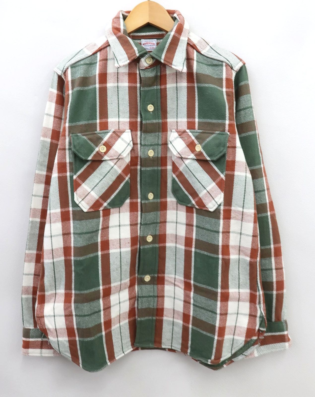 WAREHOUSE ウエアハウス Lot.3104 フランネル シャツ S