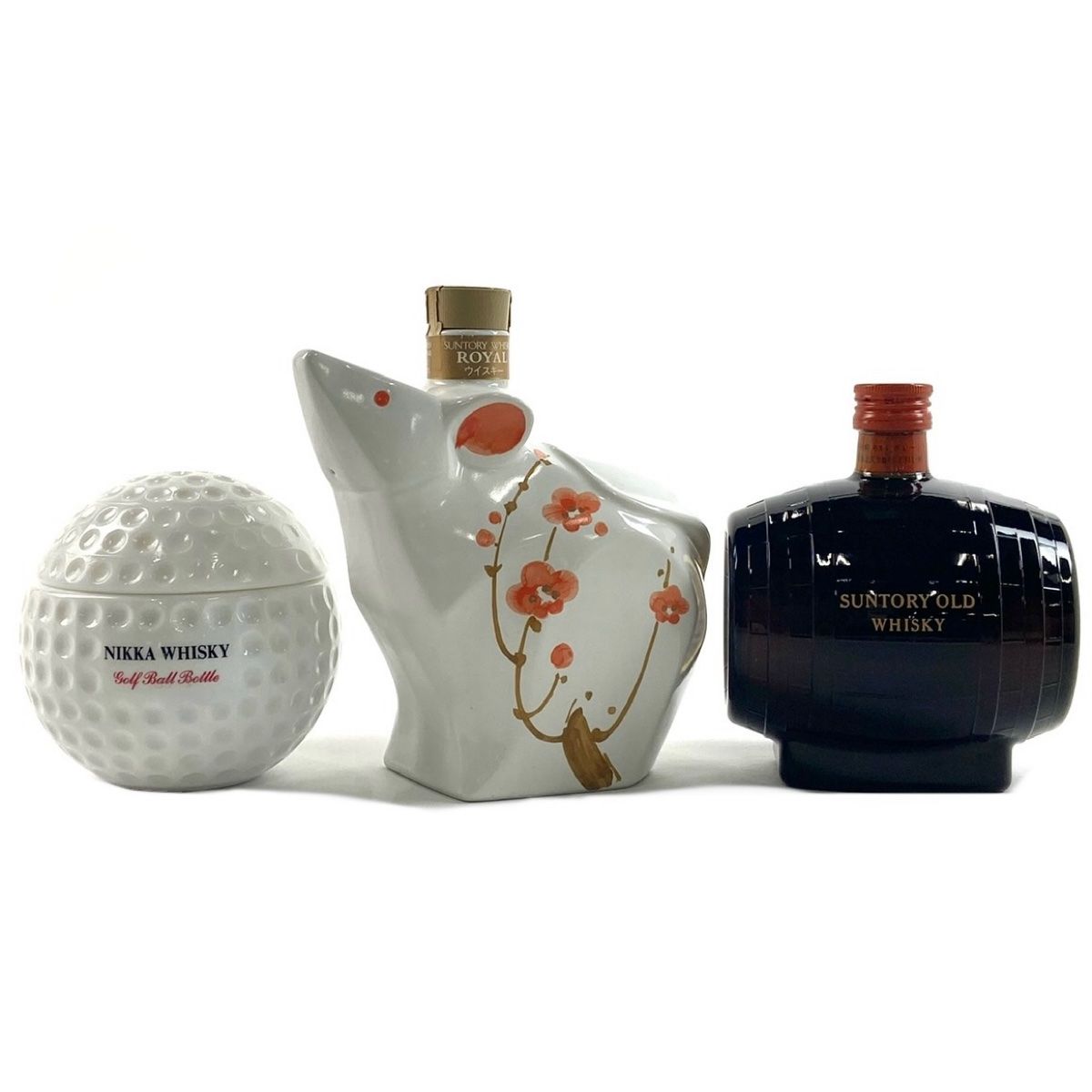 ウイスキー特級 ニッカゴルフボールボトル他 古酒3本セット まとめ売り ウイスキー特級 ニッカゴルフボールボトル他 古酒3本セット まとめ売り