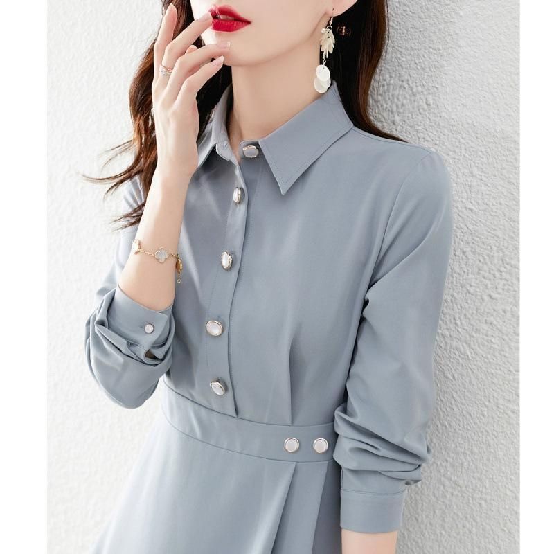 シャツワンピース レディース