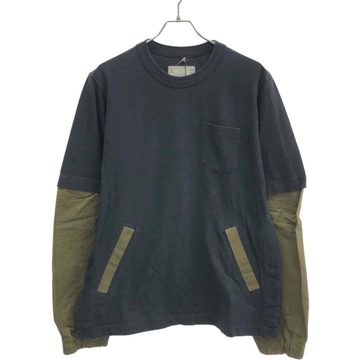 sacai サカイ 21SS Cotton Long Sleeve T-Shirt レイヤードロング