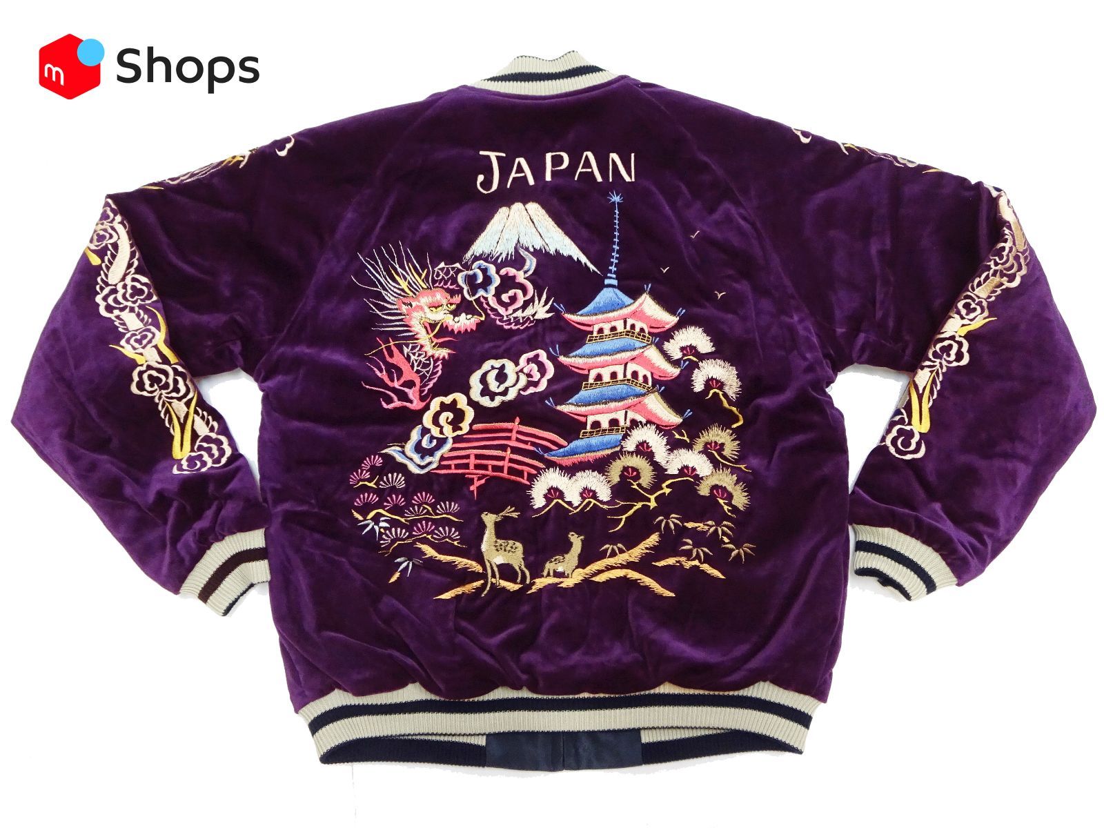 (テーラー東洋) TAILOR TOYO 別珍 べっちん リバーシブル スカジャン スーベニアジャケット 和柄 LANDSCAPE ×