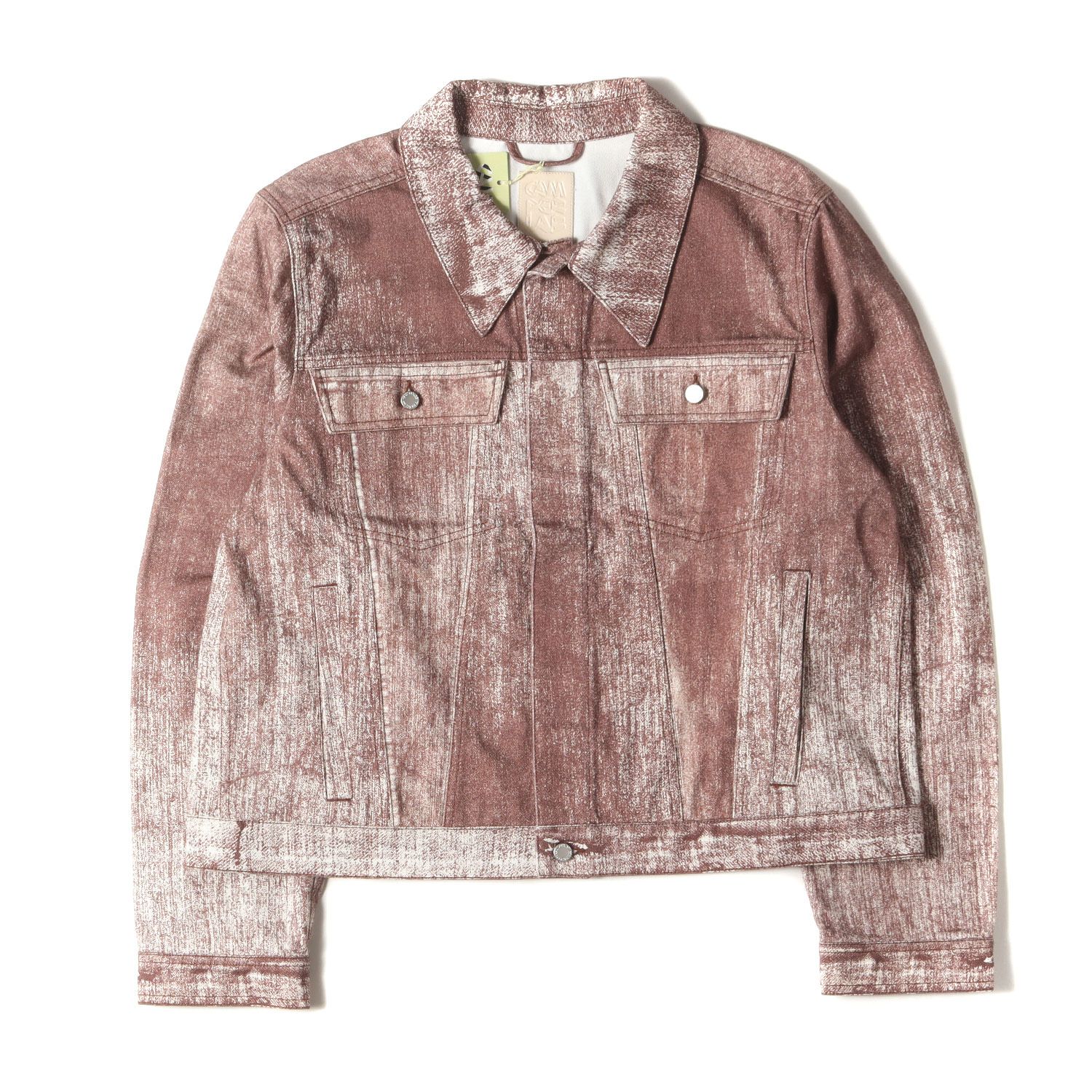 新品】CAMPER カンペール ジャケット ホワイト ブラウン サイズ:M 
