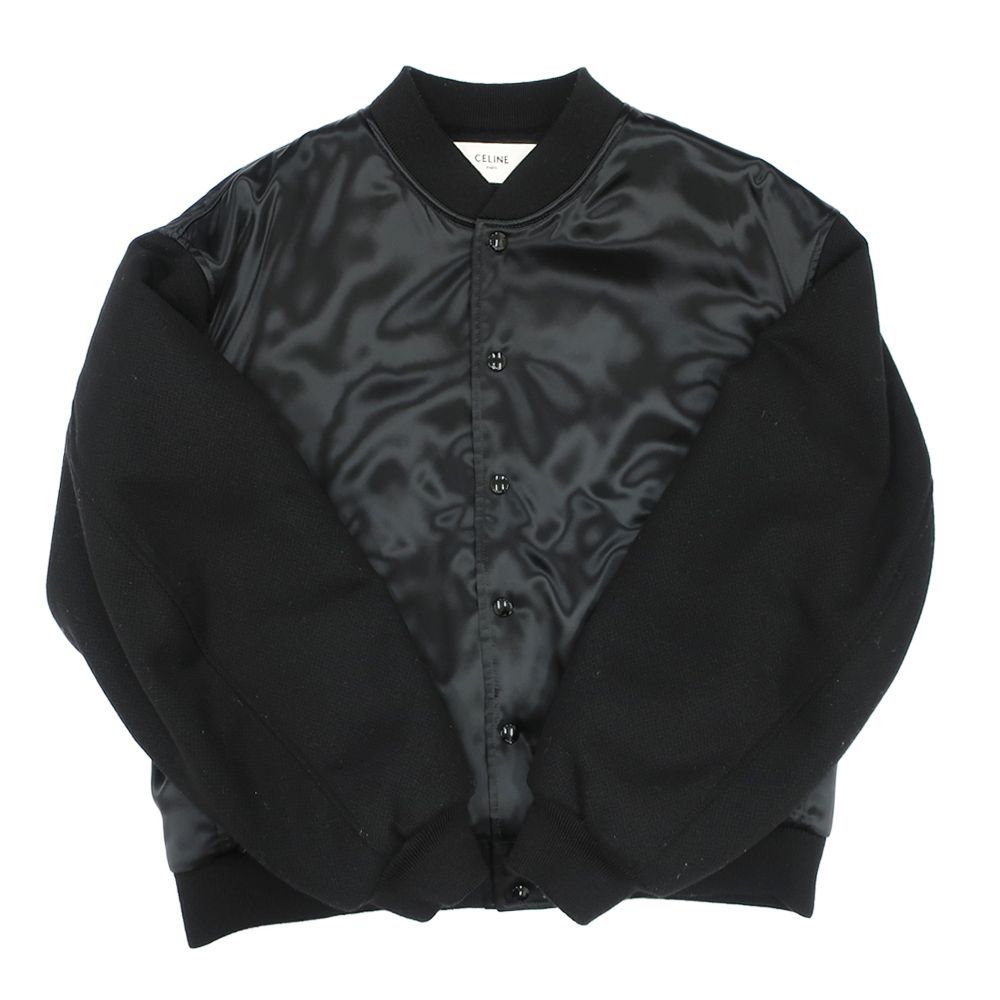 CELINE ボンバージャケット 黒 BOY DOLL Celine Boy Doll Teddy Jacket In Satin-Finish Nylon Black