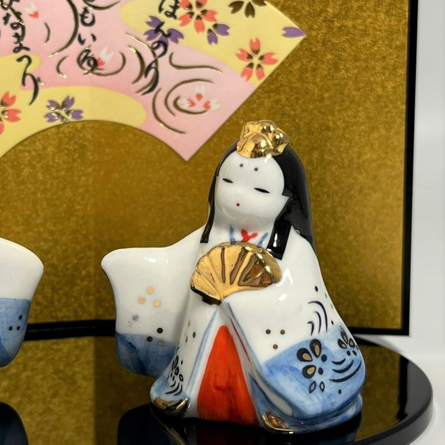 【 人気商品！ 限定1点 】瑞祥立雛 （白磁） 初節句 桃の節句 022 雛人形 HAKI（ハキ） 桜舞うお雛様 心春（こはる） 白粋 cuna