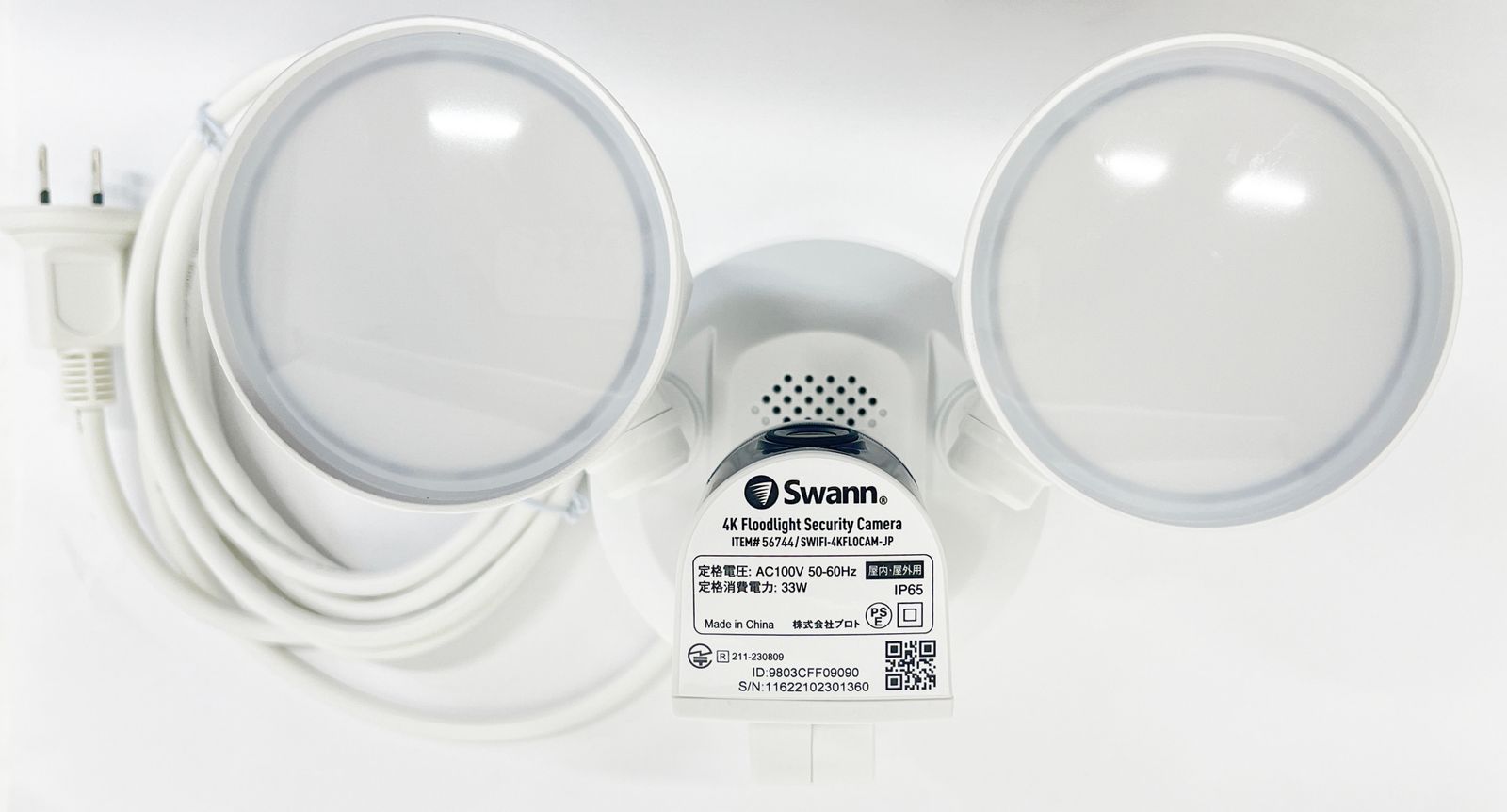 Swann Wifiフロードライト 4Kカメラ SWIFI-4KFLOCAM-JP センサーライト