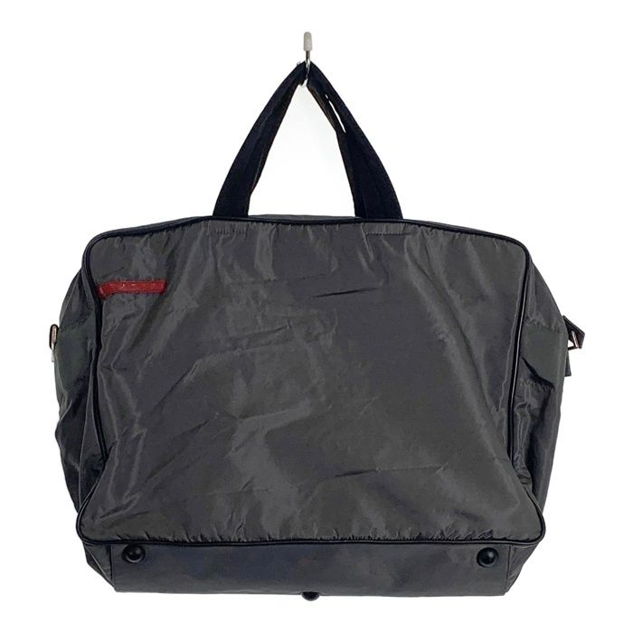 PRADA 【良品】PRADA SPORTS ボストンバッグ ナイロン 2way ネイビー