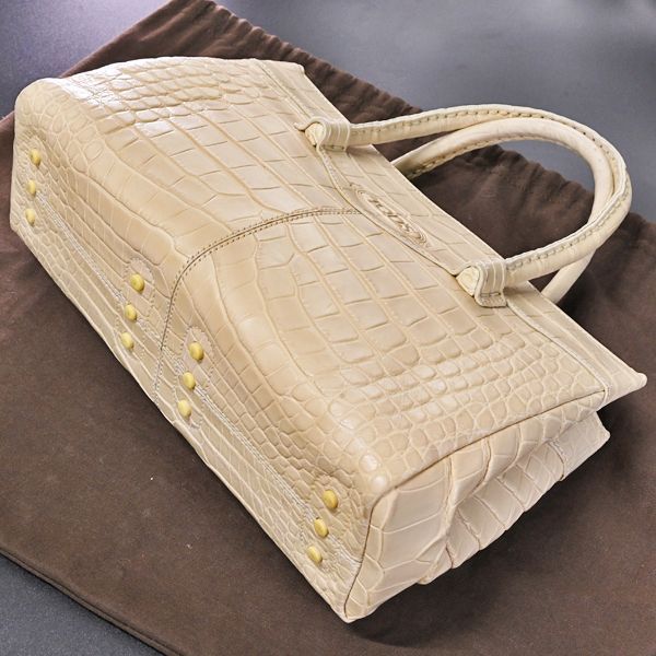 本物 極上品 トッズ 極希少 最高級マットクロコダイルレザー ダブル  