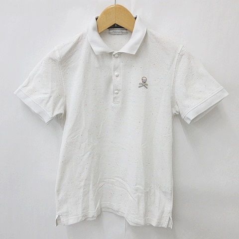 マークアンドロナ MARK LONA ゴルフ ポロシャツ ワンポイント スカル