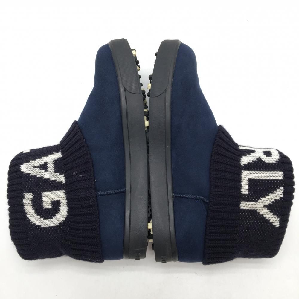 パーリーゲイツ ゴルフシューズ ネイビー×白 053-1292102 ショートブーツ ソフトスパイク レディース 23.5 ゴルフウェア PEARLY GATES