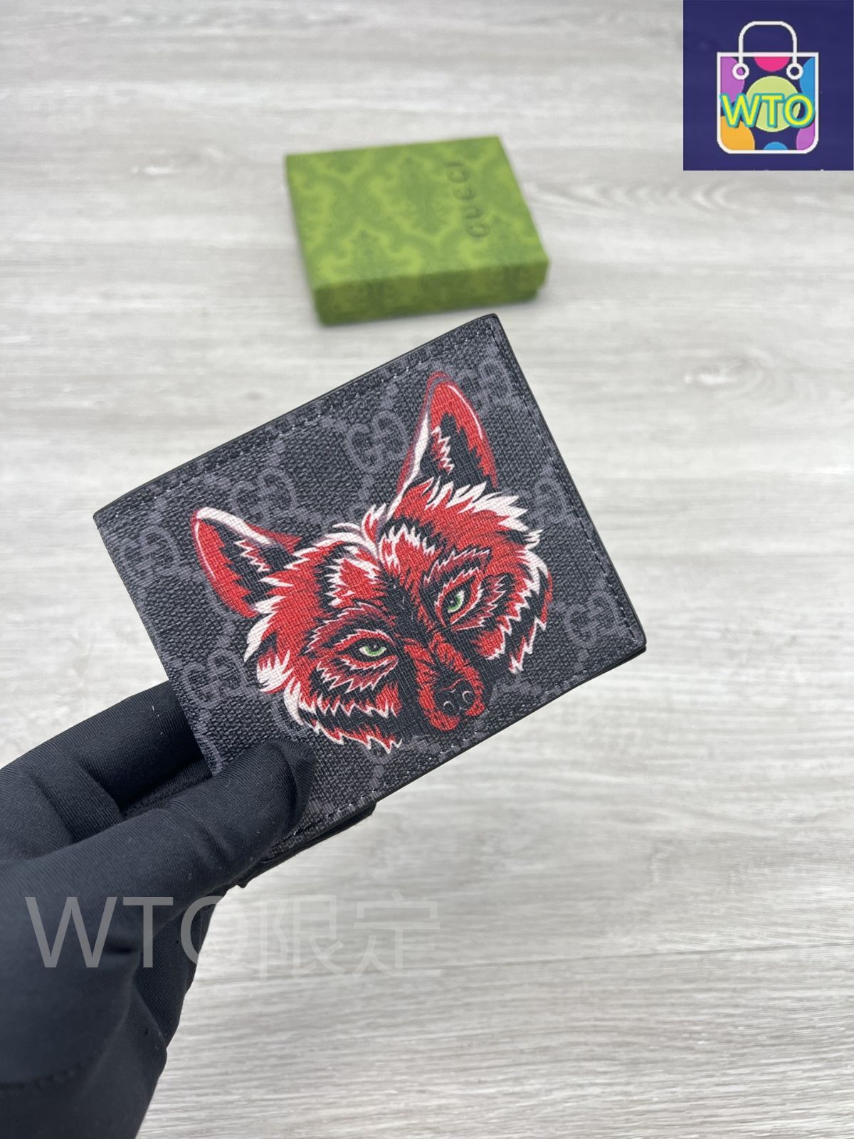 本日限定特価】GUCCI GGスプリーム レッドウルフプリント