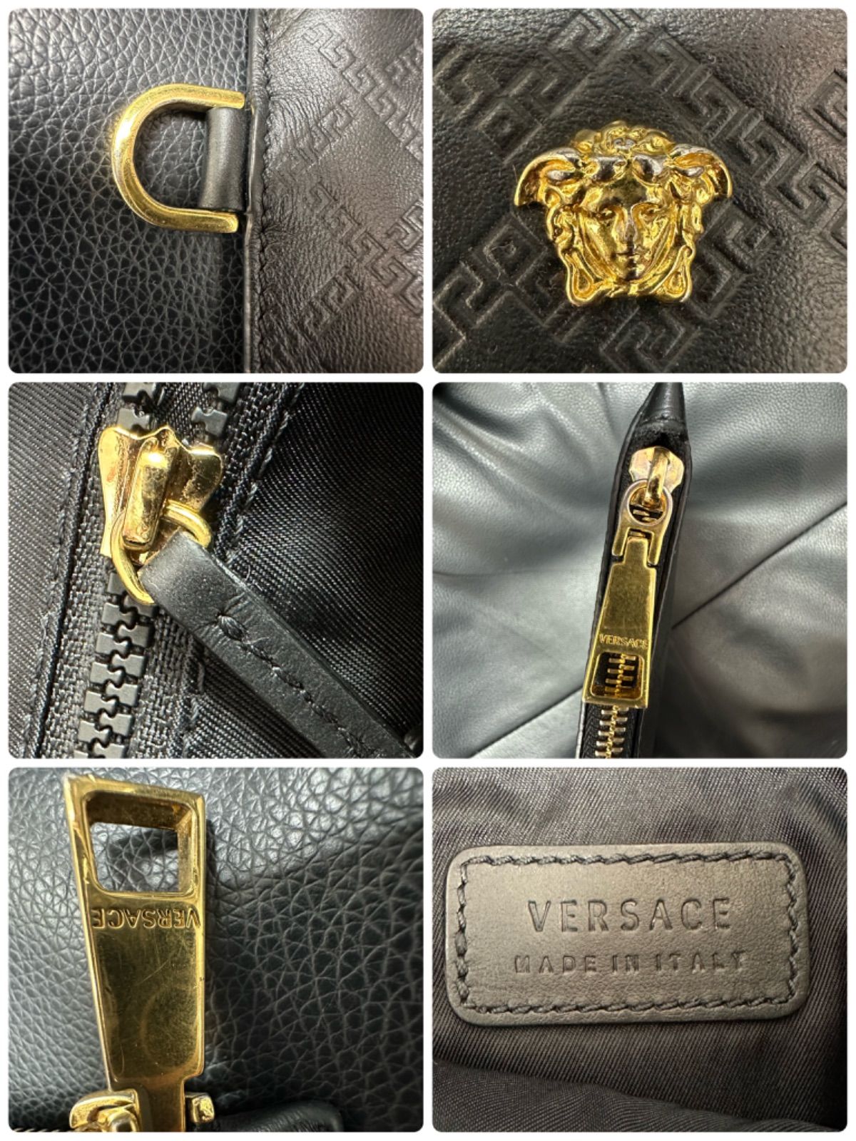 美品 訳あり安い】 VERSACE ヴェルサーチ メデューサ ブラック