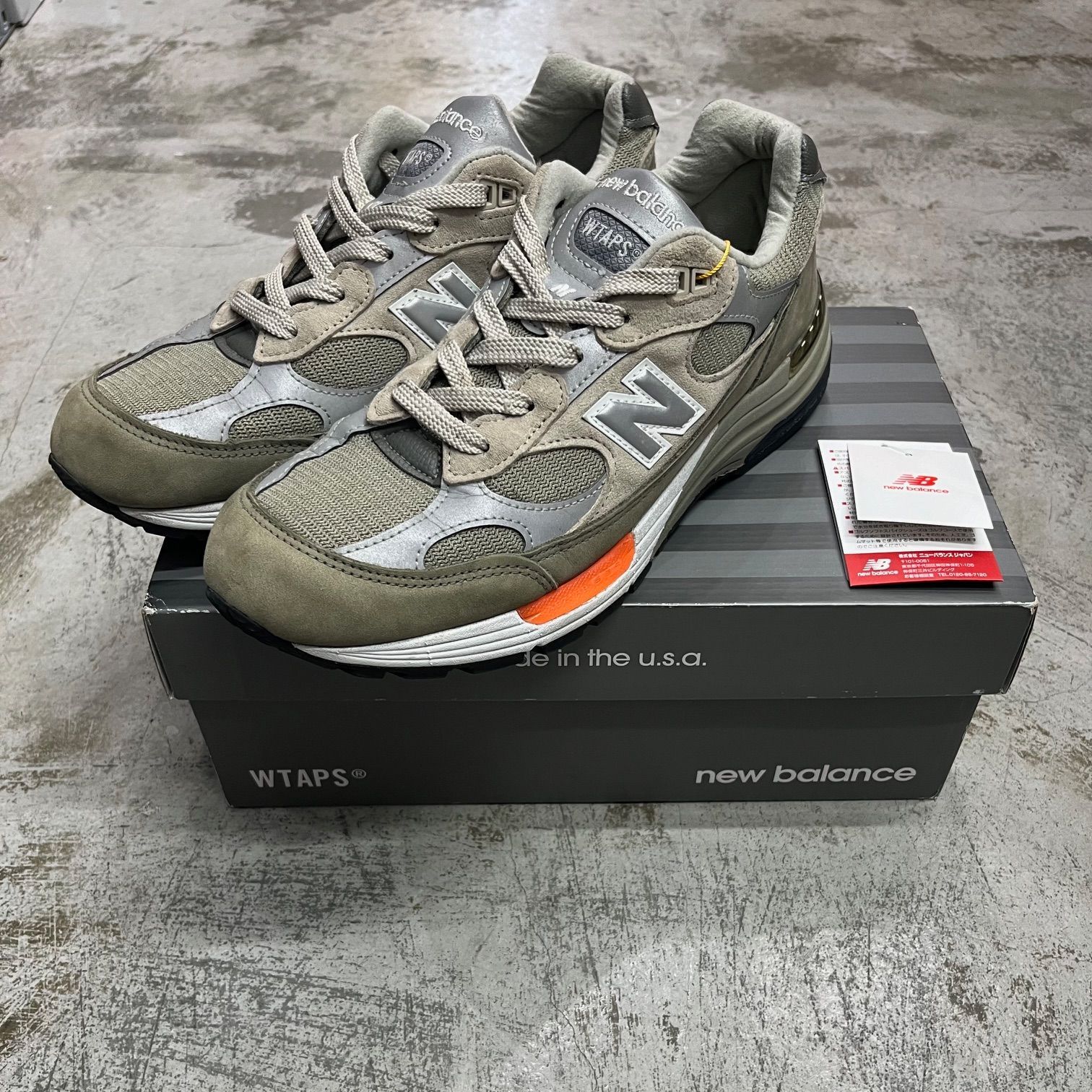 WTAPS × NEW BALANCE M992 GREY ダブルタップス × ニューバランス M992 グレー(M992WT) コラボ スニーカー  27cm 75952A2 - メルカリ