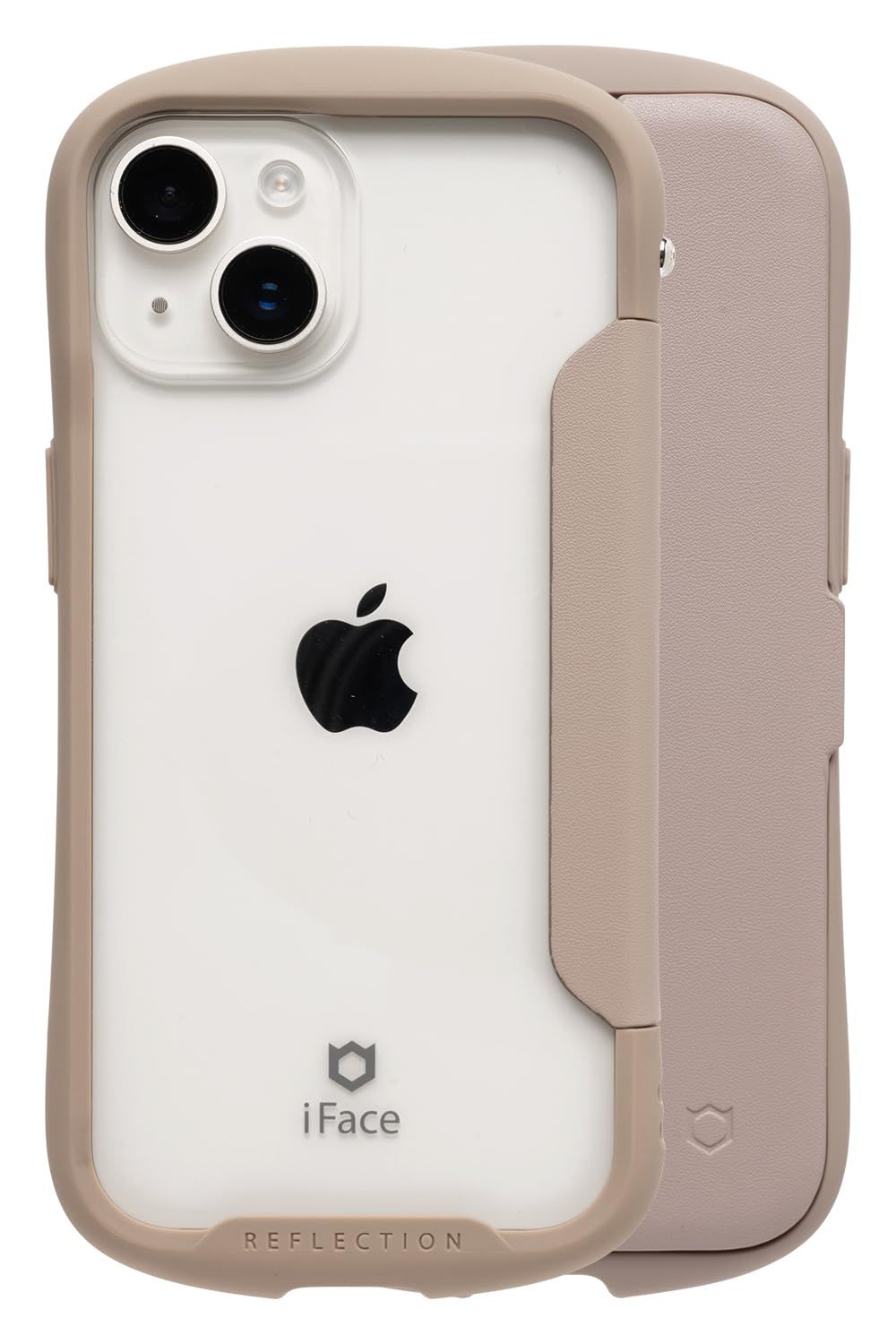 最安値，限定セール iFace Reflection iPhone 15/14/13 ケース 手帳型 クリアケース (ベージュ)【 アイフェイス スマホケース 耐衝撃 iphone15 iphone14 iphone13 手帳 ダイアリーケース カード収納 ポリカー [ベージュ] 手帳型・フリップケース