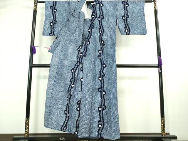 平和屋本店■極上　夏物　浴衣　有松鳴海絞り　枝蕾　綿　逸品　DZAA20214kh5 平和屋本店□極上 夏物 浴衣 有松鳴海絞り 枝蕾 綿 逸品 DZAA20214kh5