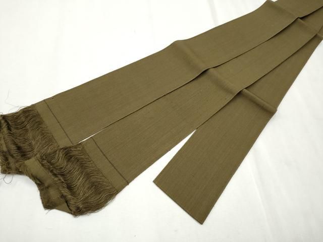 平和屋着物●男性　本場筑前博多織　角帯　栗色　正絹　逸品　CAAT8115hy 平和屋着物○男性 本場筑前博多織 角帯 栗色 正絹 逸品 CAAT8115hy