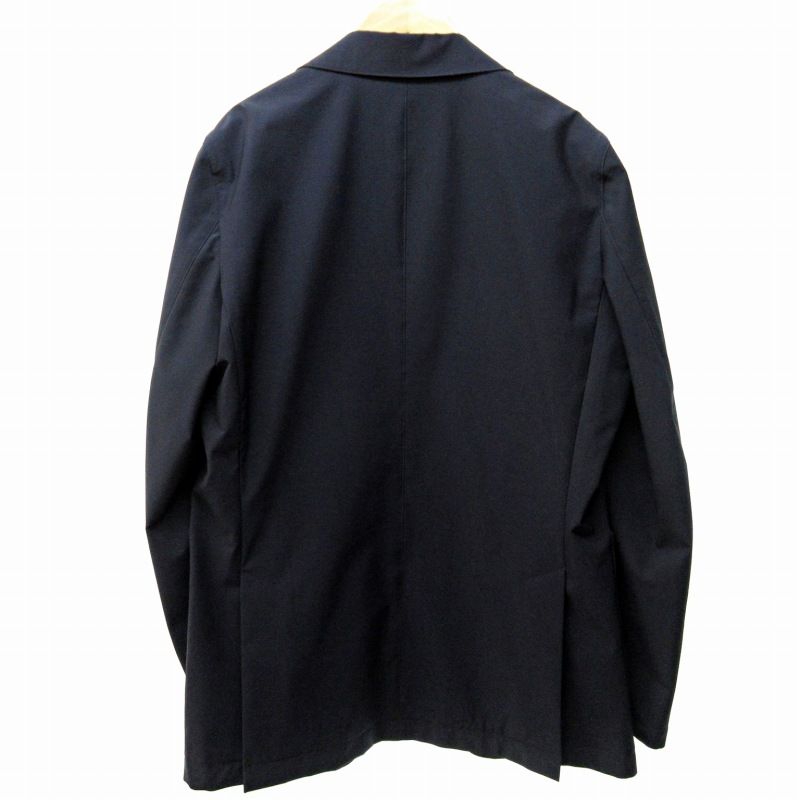 Aquascutum ブラックレザー テーラードジャケット U．K． ラムレザージャケット（5004404013
