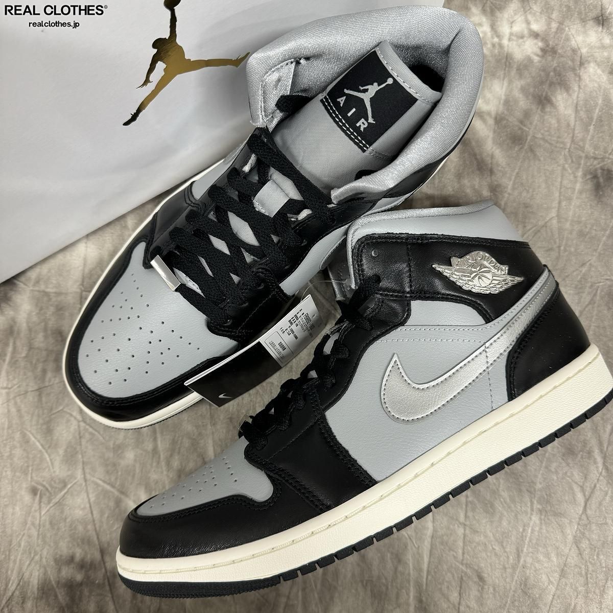 未使用】NIKE/ナイキ WMNS AIR JORDAN 1 MID SE Black Chrome/ウィメンズ エアジョーダン1 ミッド  ブラッククローム FB9892-002/29 - メルカリ