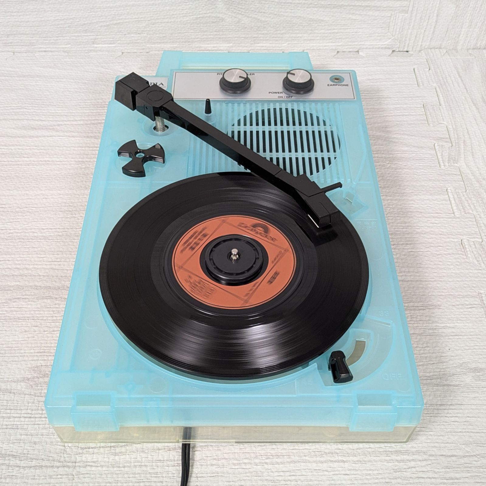 水色 レコードプレイヤー