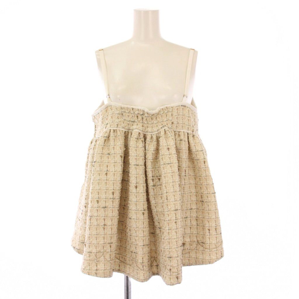 チェスティ Chesty 24SS 刺繍ツイードキャミソール フ 1 ベージュ 24A601. |BB