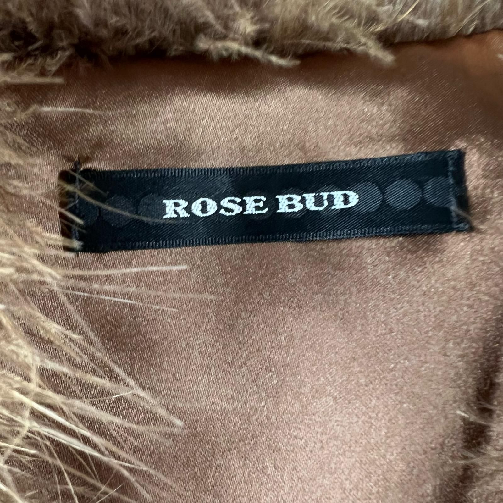 ROSE BUD - ∴ch∴様専売ローズバッド ファーベスト ROSE BUD ローズバッド レディース ベスト ファー ブラウン