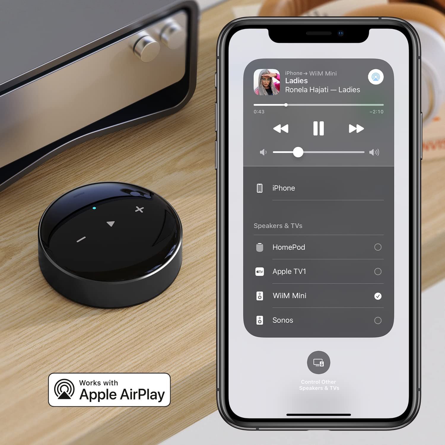 WiiM Mini ストリーミングプレイーヤー AirPlay2 レシーバー-