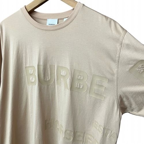 独特の上品 BURBERRY バーバリー ホースフェリー M ベージュ Tシャツ ロゴ トップス