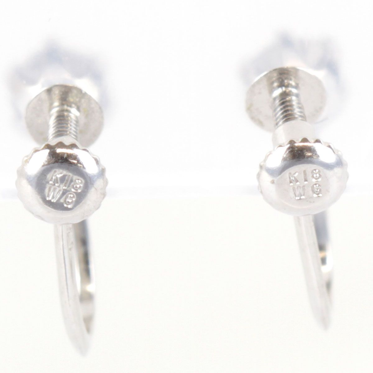 良品『USED』 K18WG/ダイヤモンド イヤリング ダイヤモンド 0.2ct 1.0g