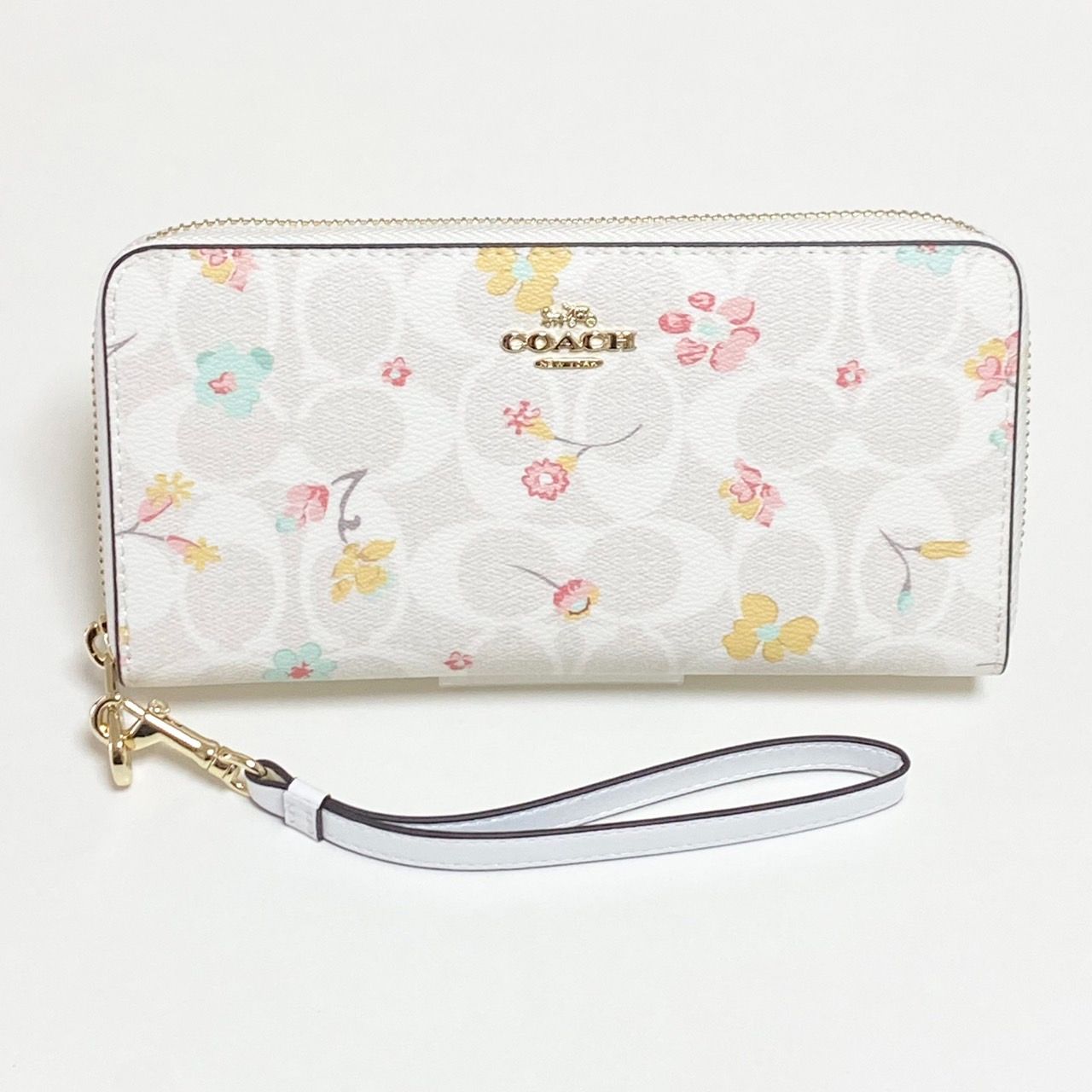 COACH 長財布 フローラル プリント C8695 チョークマルチ - ArtSpot