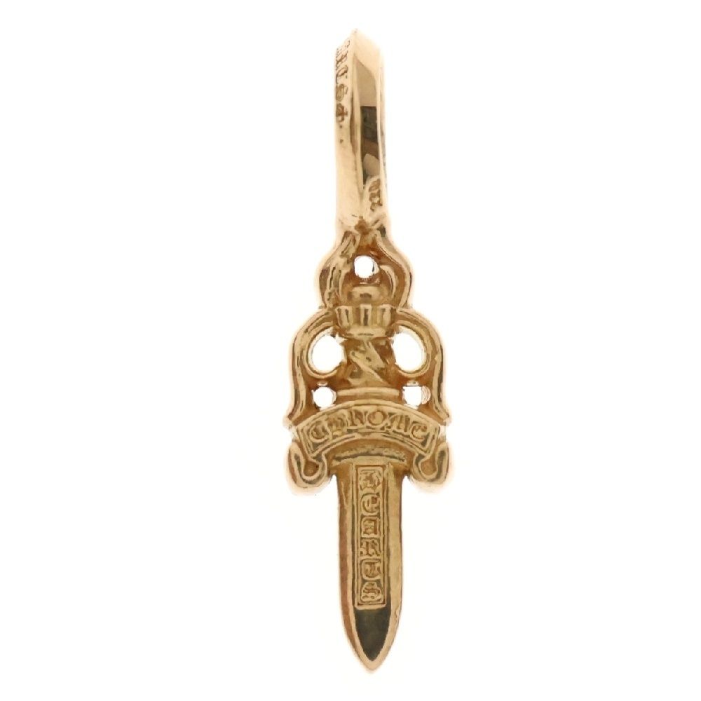 CHROME HEARTS クロムハーツ 22K STACK DAGGER V2 ダガースタックチャーム ペンダントトップ ゴールド