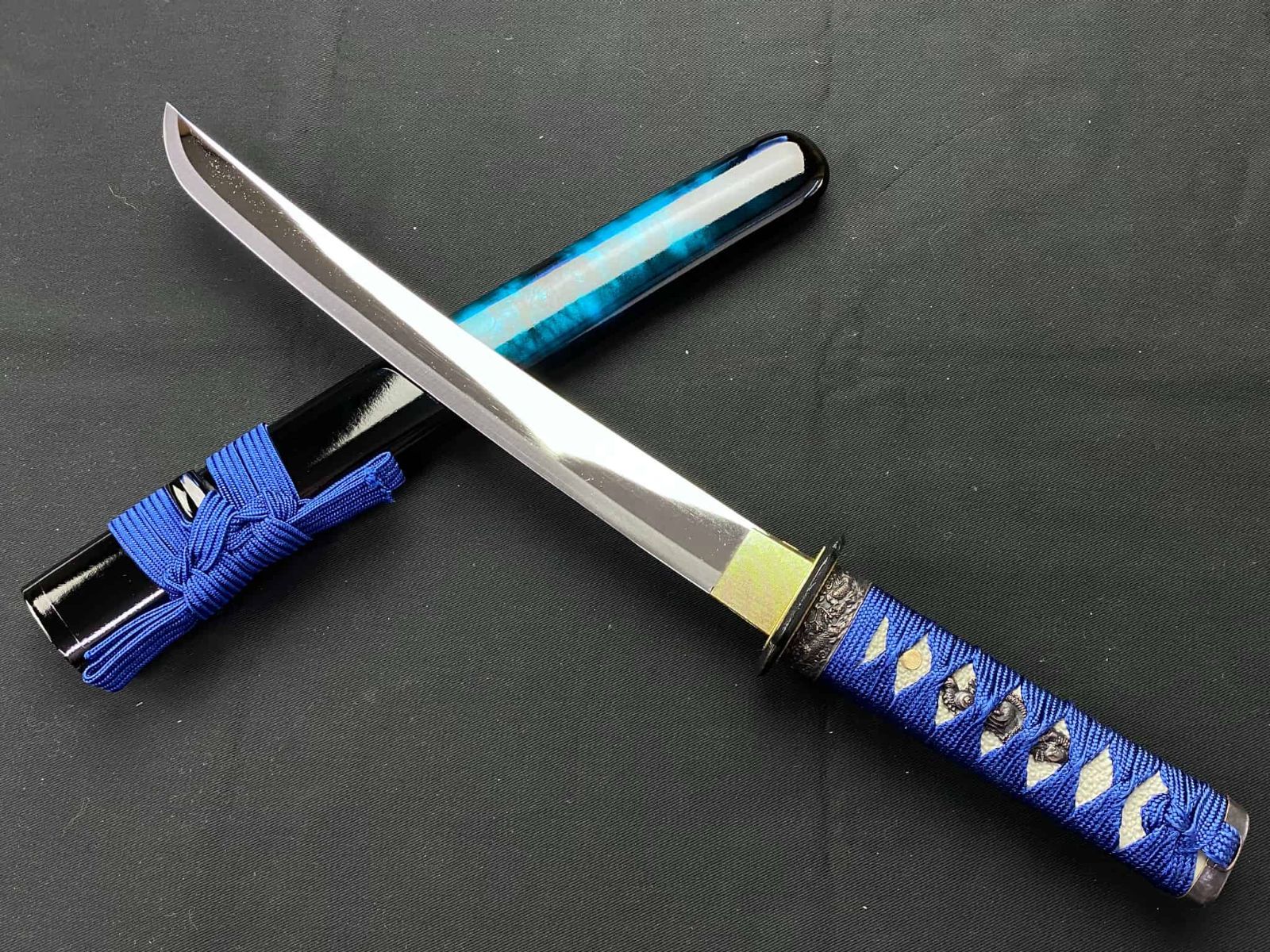 遊郭打刀 方形刀鍔 50 鋼刃 実木彫刻鞘全長 102cm 刃幅3.2cm日本刀