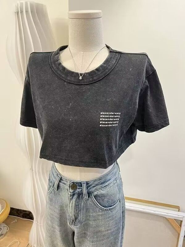 Alexander Wang クロップドＴシャツ ショート丈 半袖 - メルカリ