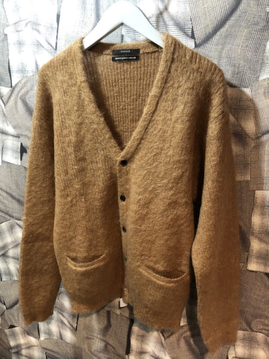 福岡 UN アンユーズド カーディガン サイズ1 モヘア キャメル US1642 FK