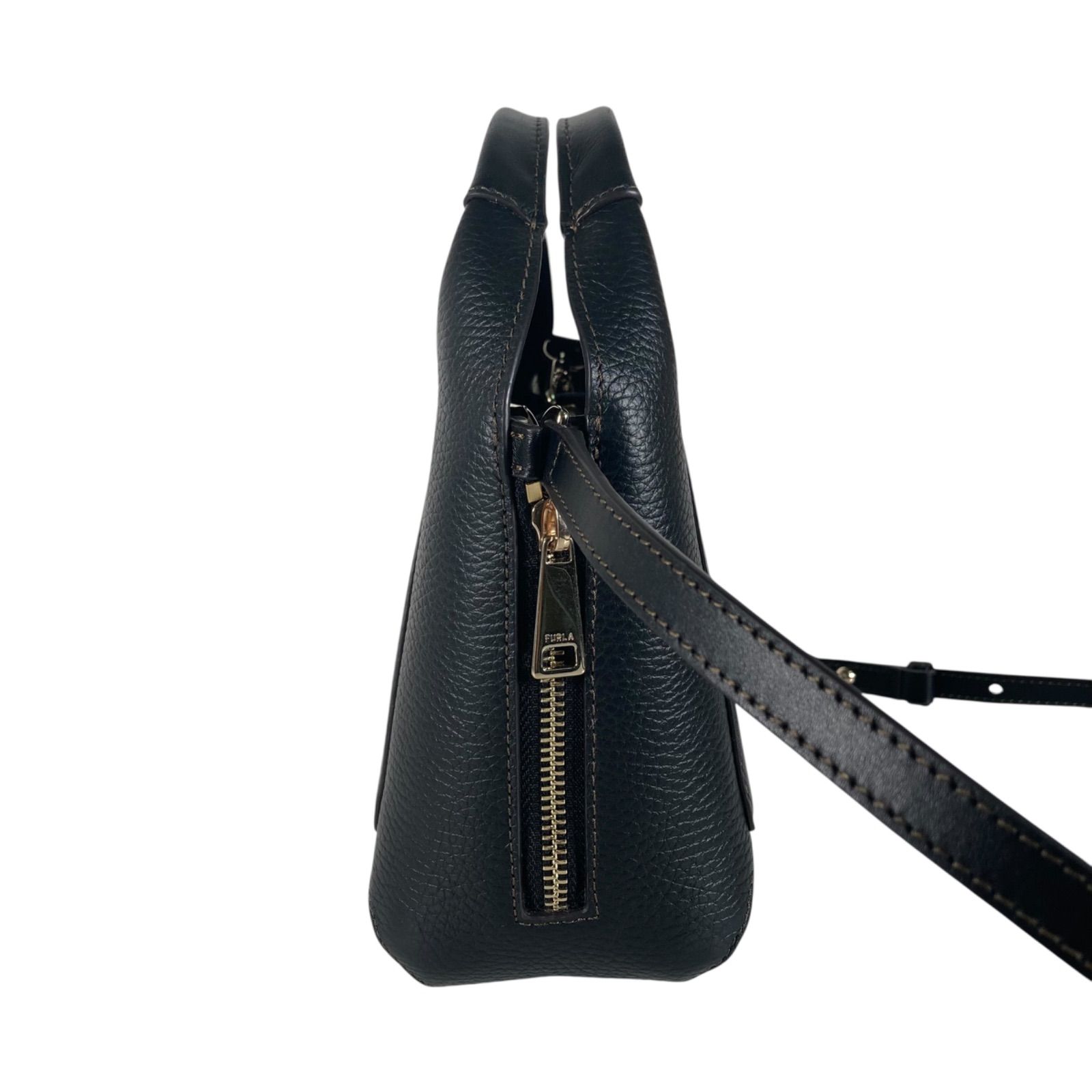 フルラ　ジルダ　ミニ　ネイビー✖️ブラック FURLA フルラ GILDA MINI TOTE ハンドバッグ ショルダーバッグ