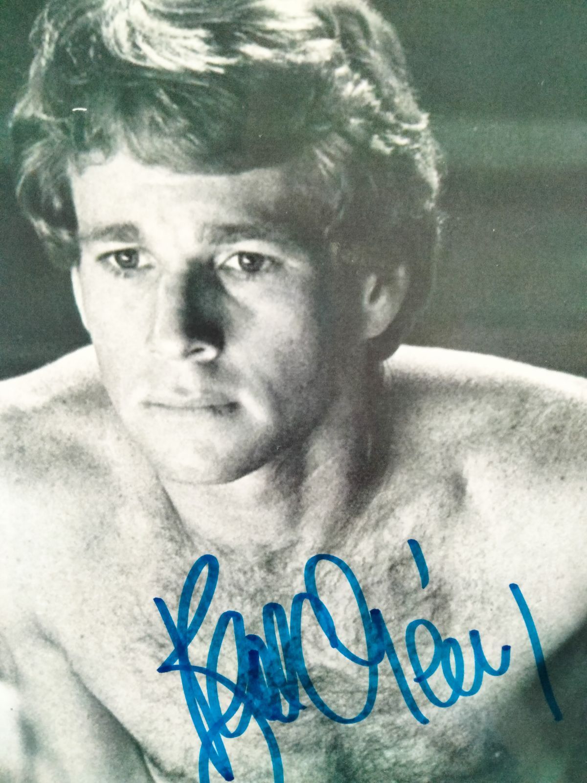ライアン・オニール直筆サイン入り2Lサイズ写真…Ryan O'Neal…ある愛の詩……