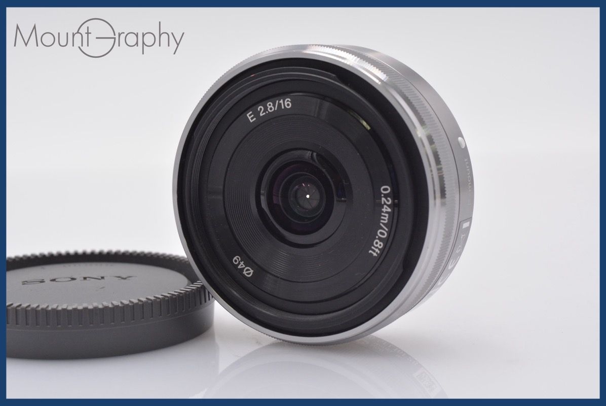上 ソニー SONY E-mount 16mm F2.8 SEL16F28 後キャップ付 完動 同梱可 am151