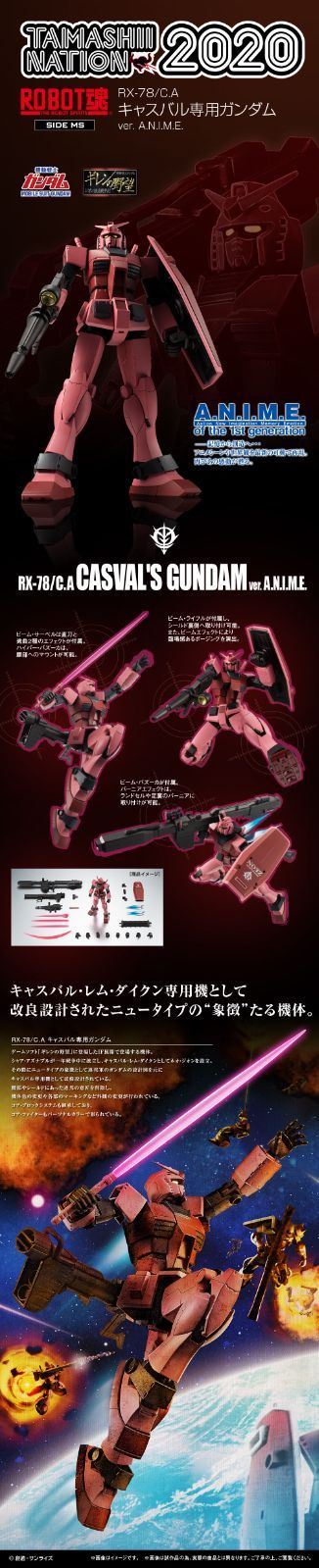 TAMASHII NATION 2020　キャスバル専用ガンダム 未開封 輸送箱未開封正規品 ROBOT魂 ＜SIDE MS＞ RX-78／C.A キャスバル