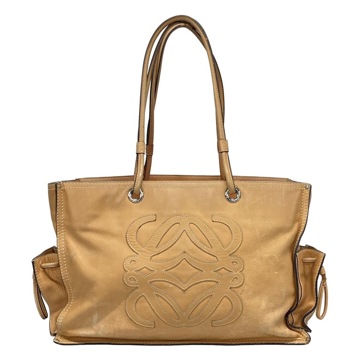 LOEWE ショッパートートバッグ ベージュレザー 【公式通販】