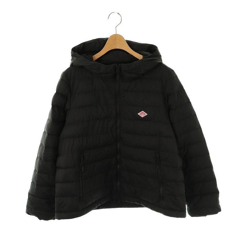 ダントン DANTON 24AW ミドルダウンフード付きジャケット アウター ジップアップ M ブラック |DO OS