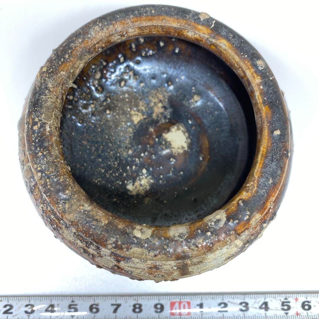 古代 李朝 飴釉丸壷 幅約10㎝ 東Y6-1107①タコサ - メルカリ