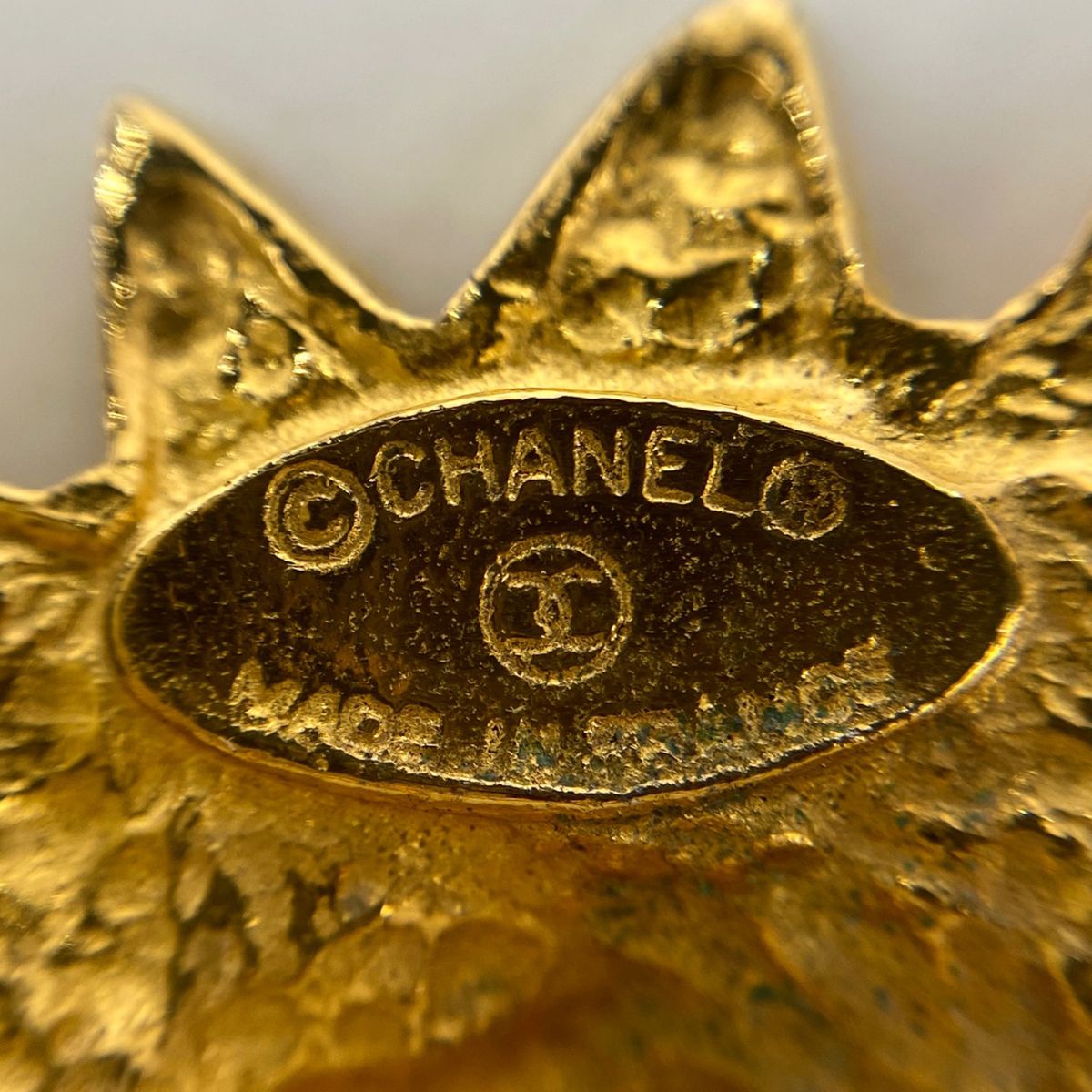 シャネル CHANEL ココマーク ピンブローチ ライオン ブローチ GP