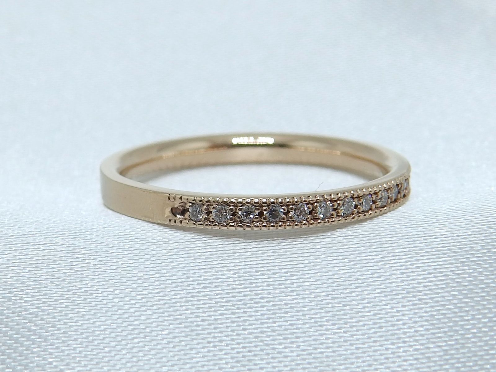 天然ダイヤモンドのリング【0.10ct】【K18PG】 - メルカリ