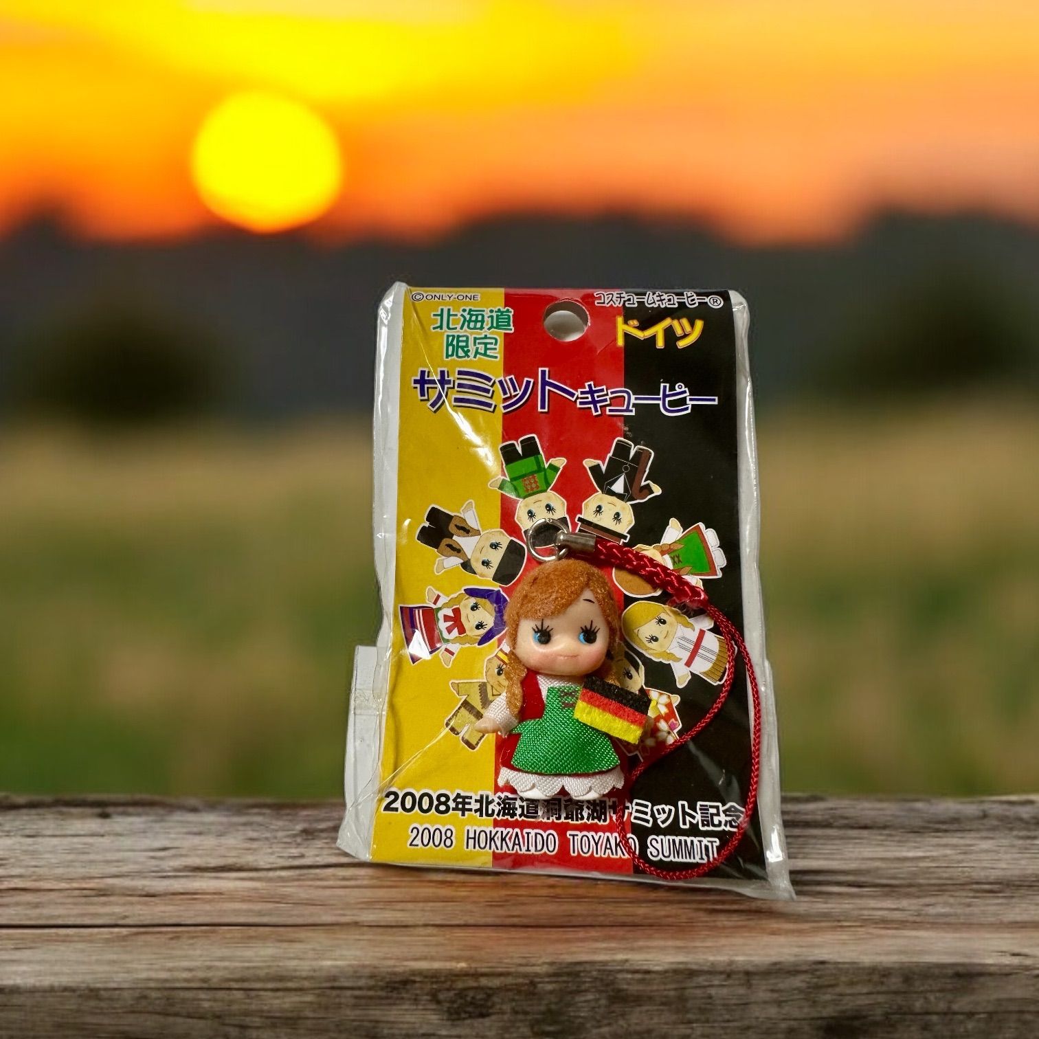 2008年 北海道洞爺湖サミット記念 キューピーストラップ コンプリートセット 2008年 北海道洞爺湖サミット記念 キューピーストラップ